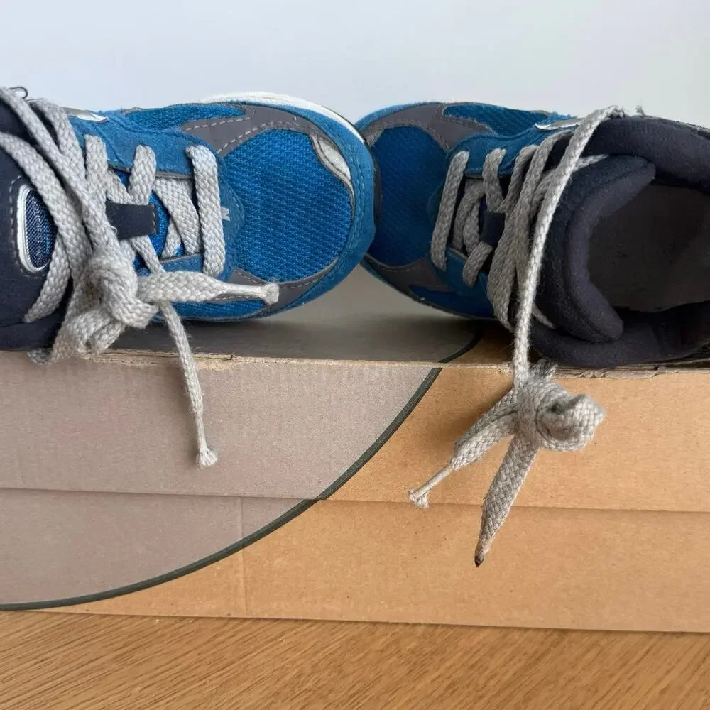 New Balance 2002 R Blue/White Kids Sneakers - SZ 12 C